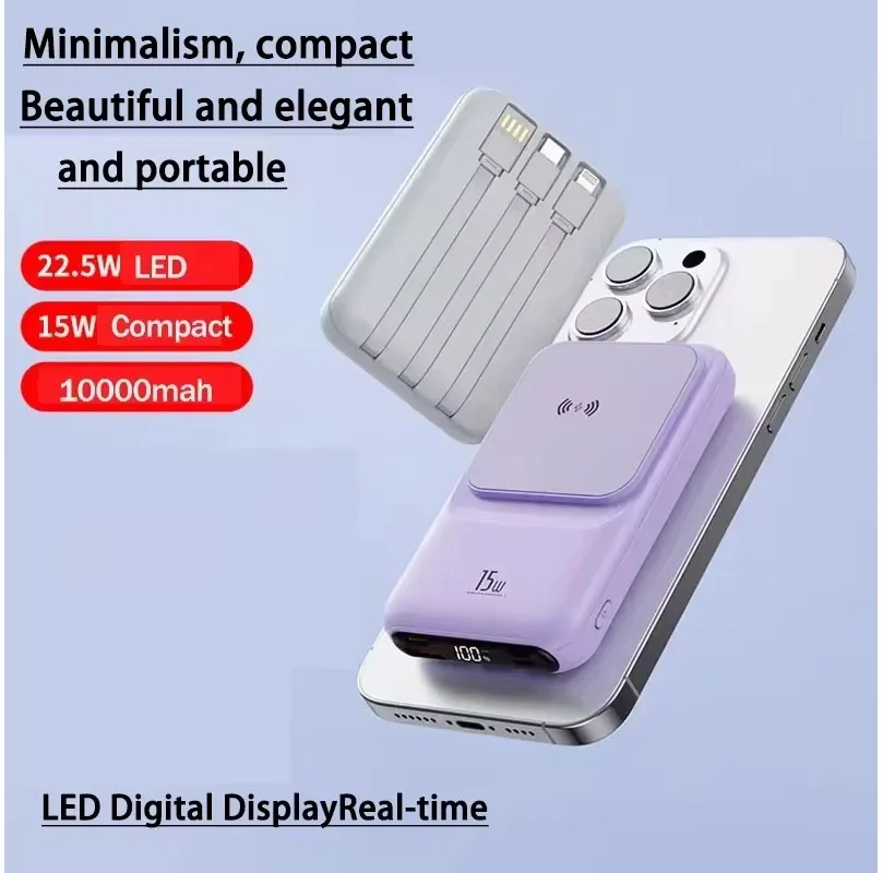 

Rocoren 10000mAh Portable Power Bank Charger External Battery 10000 mAh Fast Charging Power Bank for iPhone Xiaomi mi 15 POCO