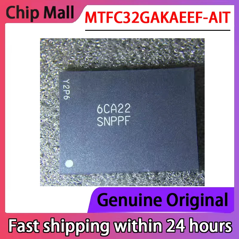 

Новый SNPPF MTFC32GAKAEEF-AIT BGA169 EMMC 32 ГБ чип памяти IC Flash брендовый оригинальный запас