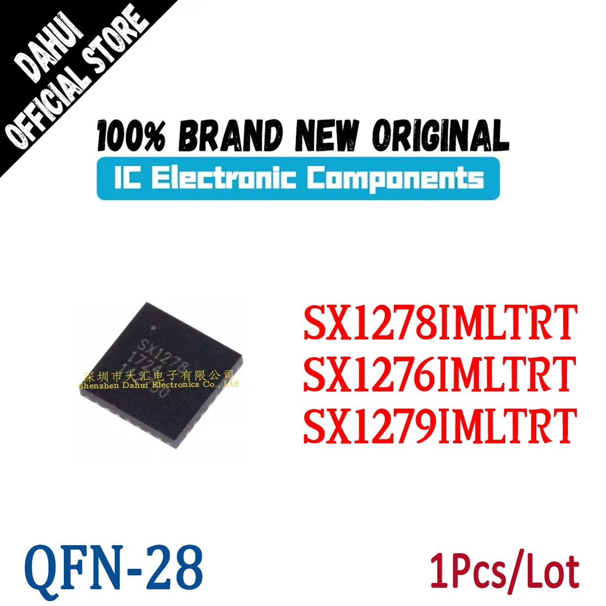 

SX1278 SX1278IMLTRT SX1279 SX1279IMLTRT SX1276 SX1276IMLTRT VQFN-28 Radio module RF chip IC Brand New Original In Stock