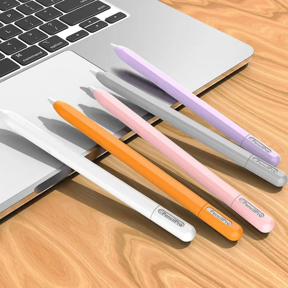 Silicone Tablet Pencil Case Shockproof Waterproof Stylus Sleeve Colorful Ergonomic Touch Screen Pen Cover for Apple Pencil Pro