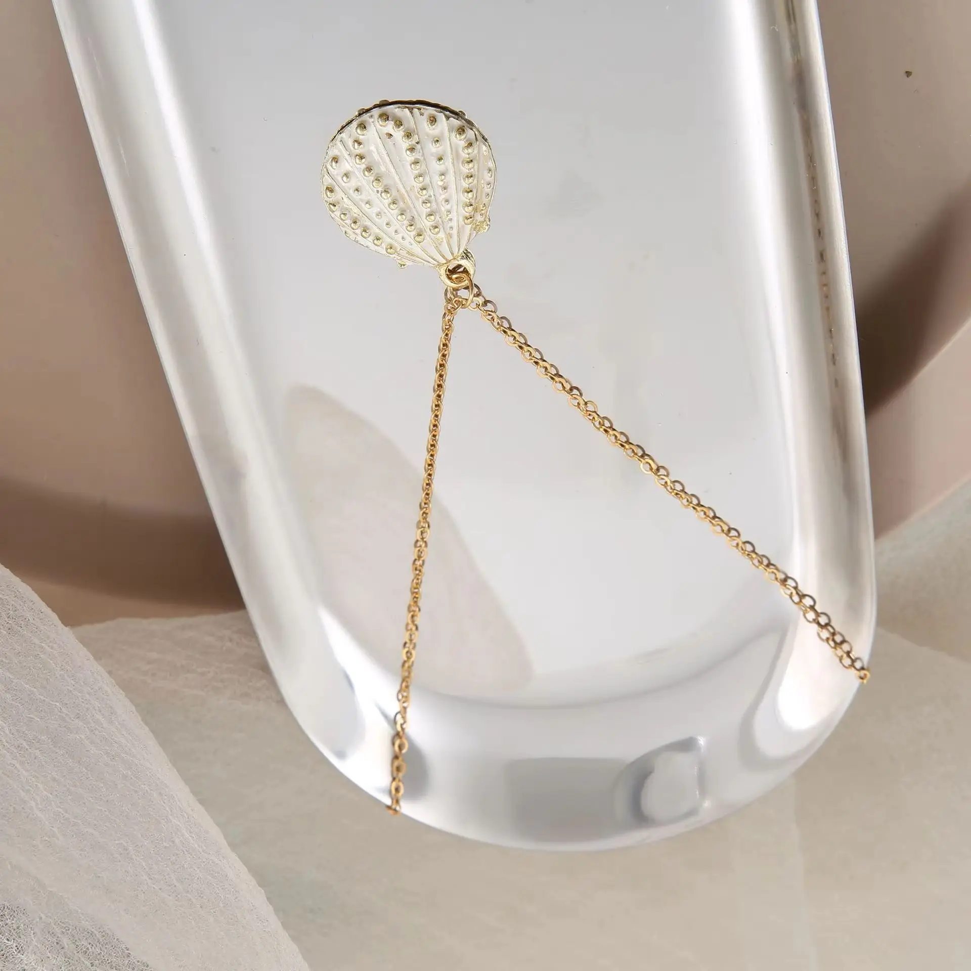 Popular Summer Gold Color Chain Marine White Shell Pendant Necklace For Women Collar Beach Neck Fashion Fine Jewelry Wholesale
