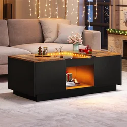 Tea and Coffee Tables for Living Room LED Coffee Table Center Table Salon End of Tables Furniture Dining Coffe Side