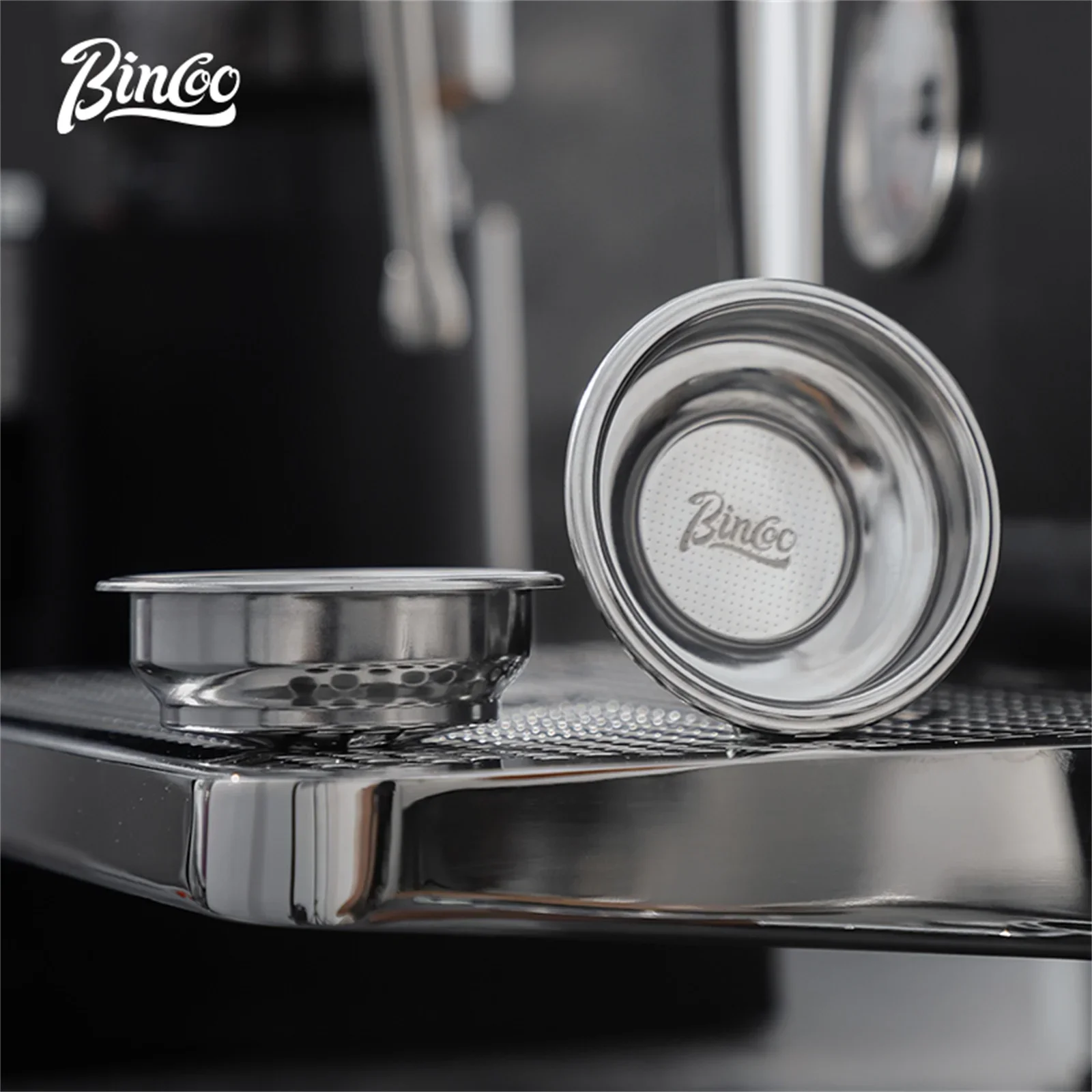 Bincoo 304 Stainless Steel Dual Wall Single Hole Coffee Filter Basket 51/58mm Fit Most Espresso Machines - Image 5
