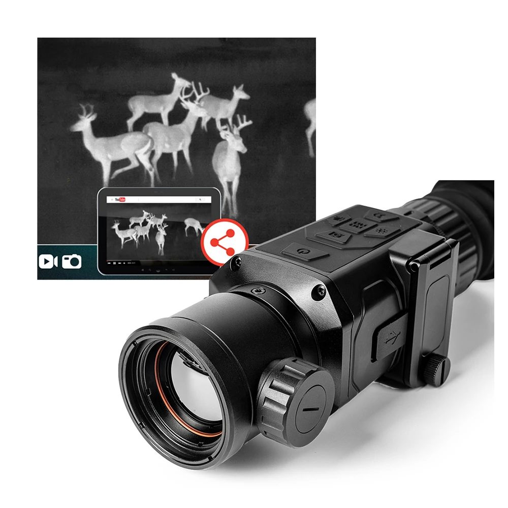 640 + 512 focal length 25mm thermal front clip imaging night vision range thermal imaging telescope monocular