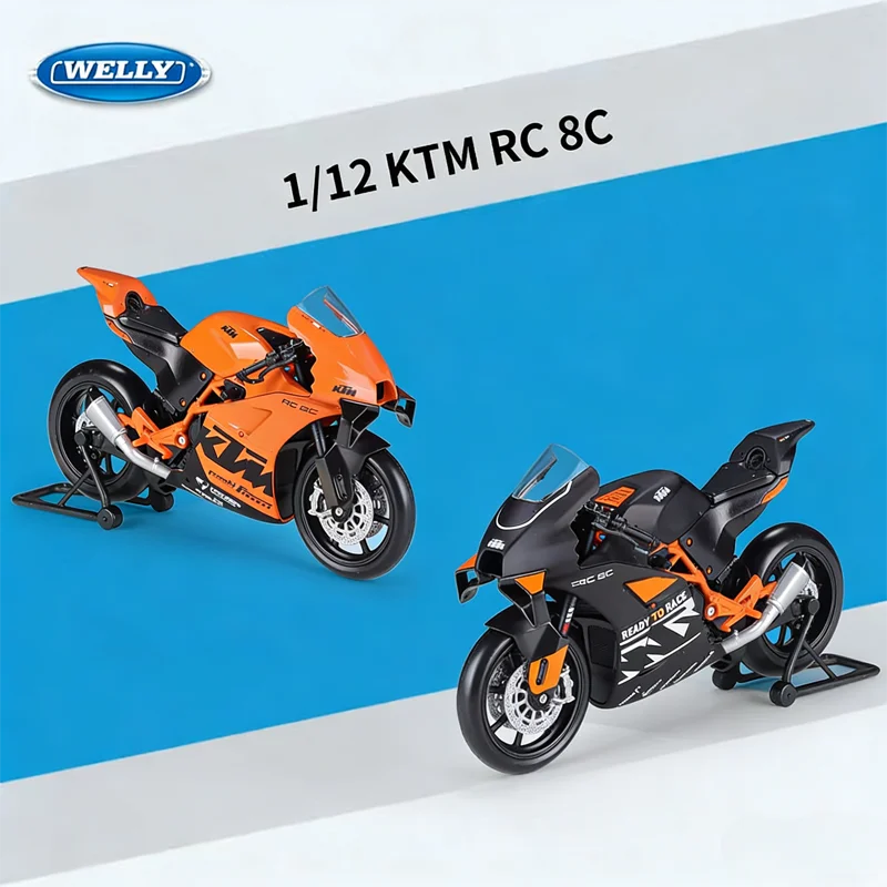 

New Product 1/12 Sports Car Motorcycle KTM RC 8C Simulation Alloy Car Model Scene Matching Decoration Birthday Gift Collectibles