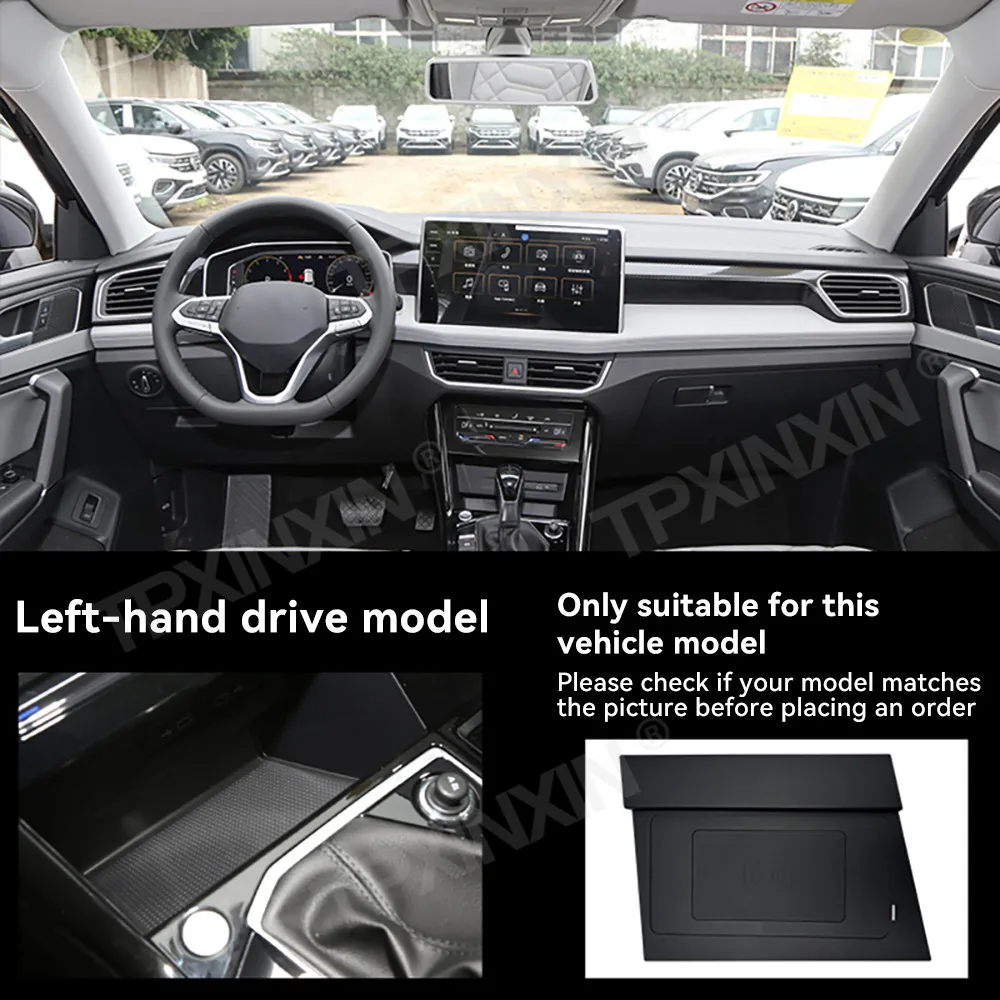 For Volkswagen Tayron 2018-2025 Quick QI Car Wireless Charger Fast Charging Intelligent Infrared Mobile Phone Dashboard