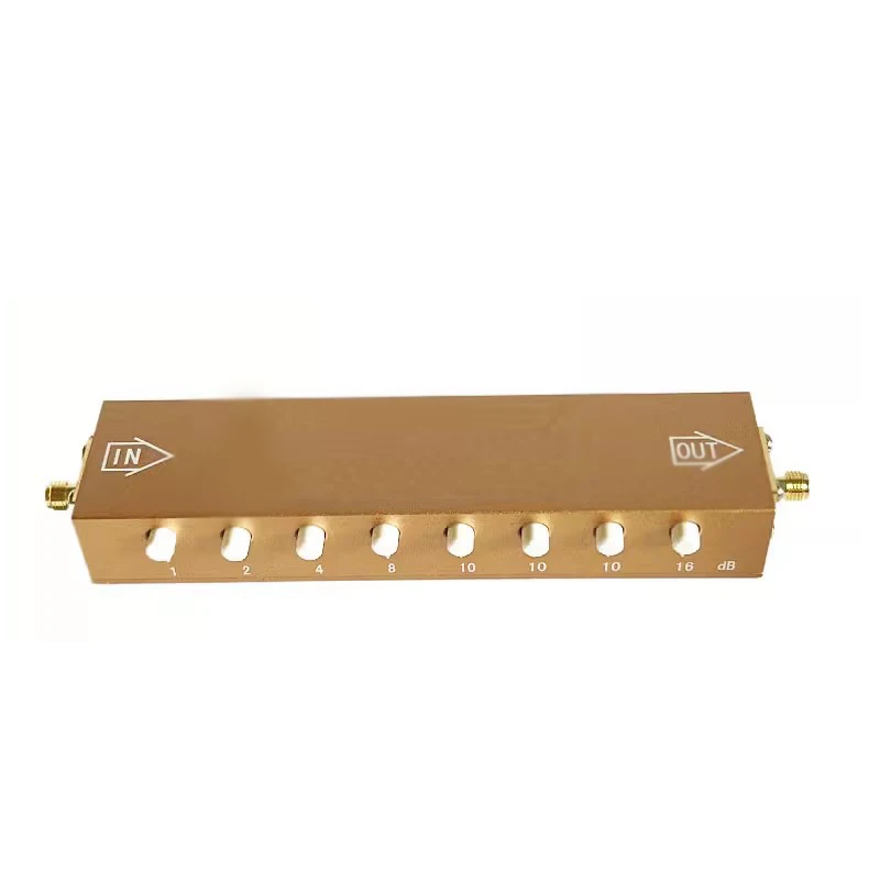 SMA/N Type Button Adjustable Attenuator 4G/5G Step Attenuator RF Signal Attenuator 30/60/90dB