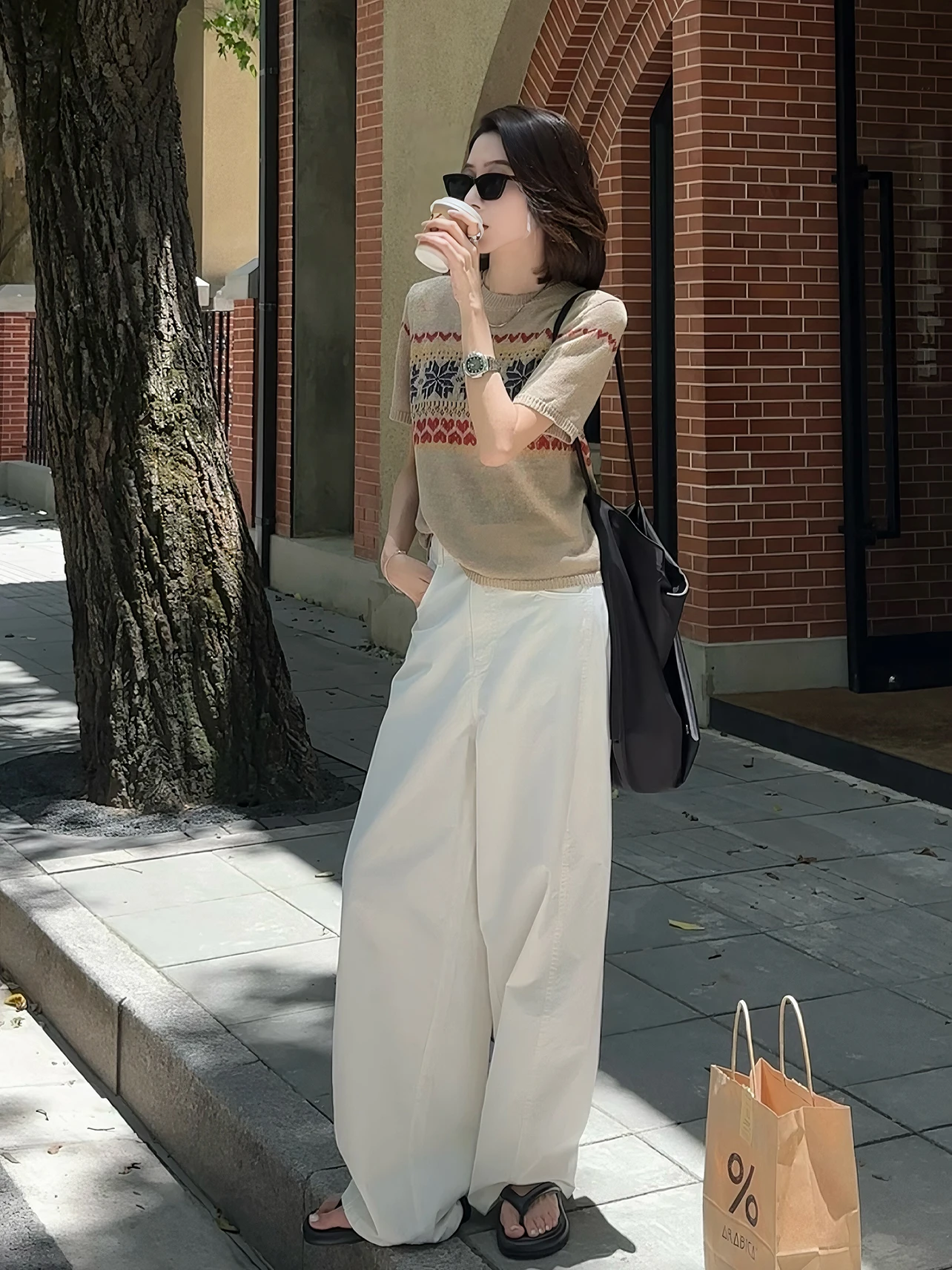 

mat Retro Trousers 3D Tailoring Silhouette Casual Pants for Women Commute Sle Zipper ket l Waist Cotton Blend