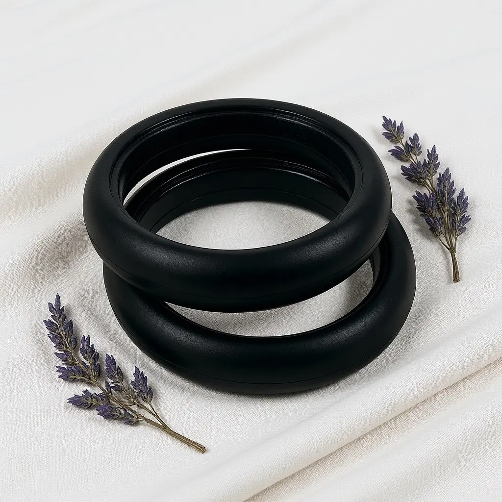 

Комплект из 2 шин для детской коляски, 5 дюймов, высокоэластичные резиновые сменные колеса для прогулочной коляски, гладкие, поворотные, универсальные, для любой местности