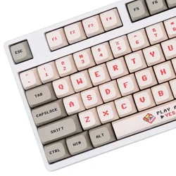 138 Keys Retro Computer Gameboy XDA Keycaps For MX Switch Mechanical Keyboard XDA Profile Keycap Dye Sublimation PBT Key Caps