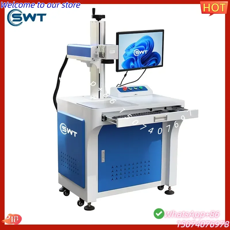 2026 50W Desktop Fiber Marking Engraving Machine with D69 Rotary for Gold Silver Ring Marker for Metal Jewelry