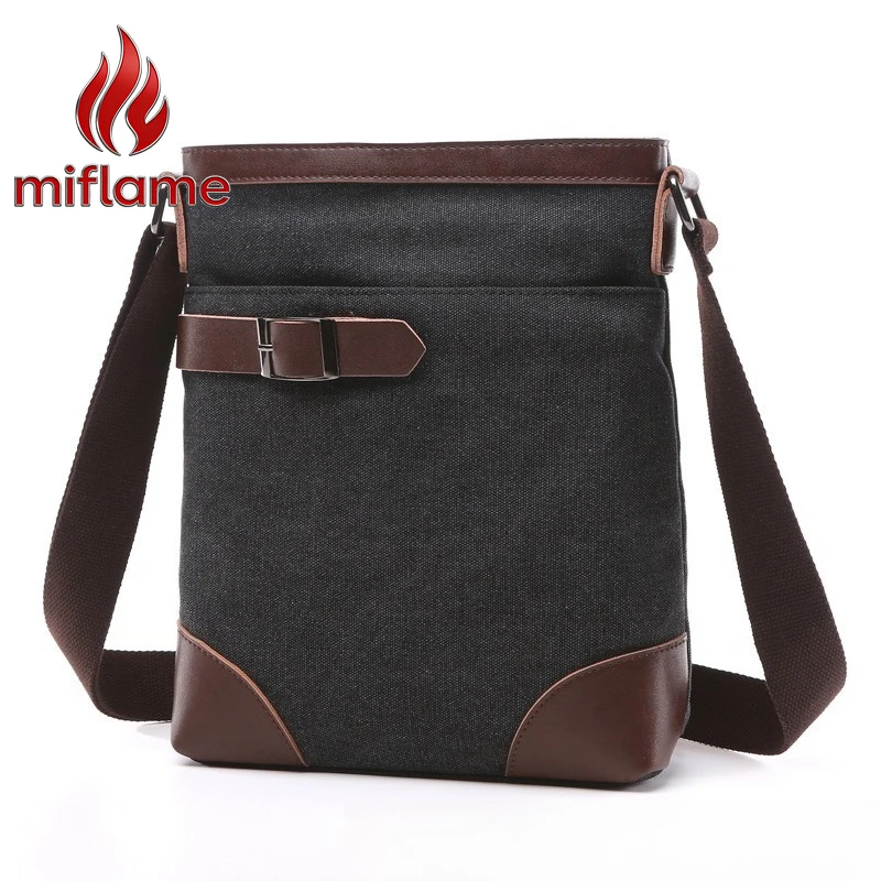 

Сумка-слинг Miflame Casual Crossbody из холщовой ткани, квадратная, в уличном стиле, универсальная, однотонная, для путешествий