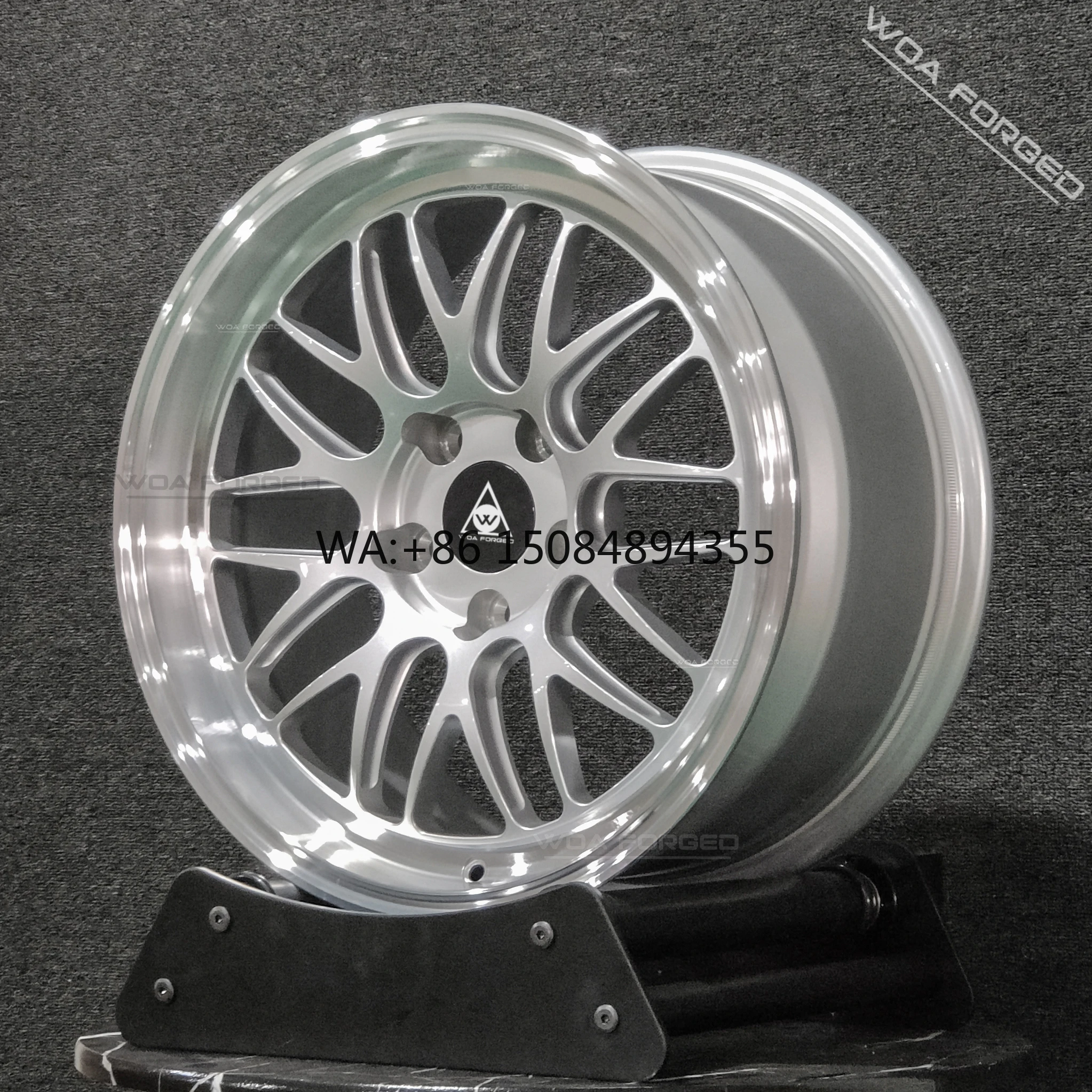 

Silver Forged 6061 Aluminum Wheels Deep Dish 25mm 30mm 98mm For Performance Car Models
