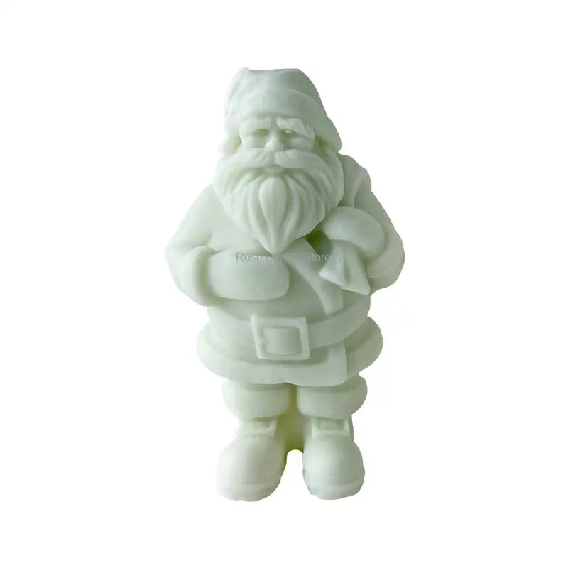 

Santa Claus Candle Silicone Mold Diy Handmade Aromatherapy Gypsum Mold Soy Wax Mold Christmas Decoration Gift