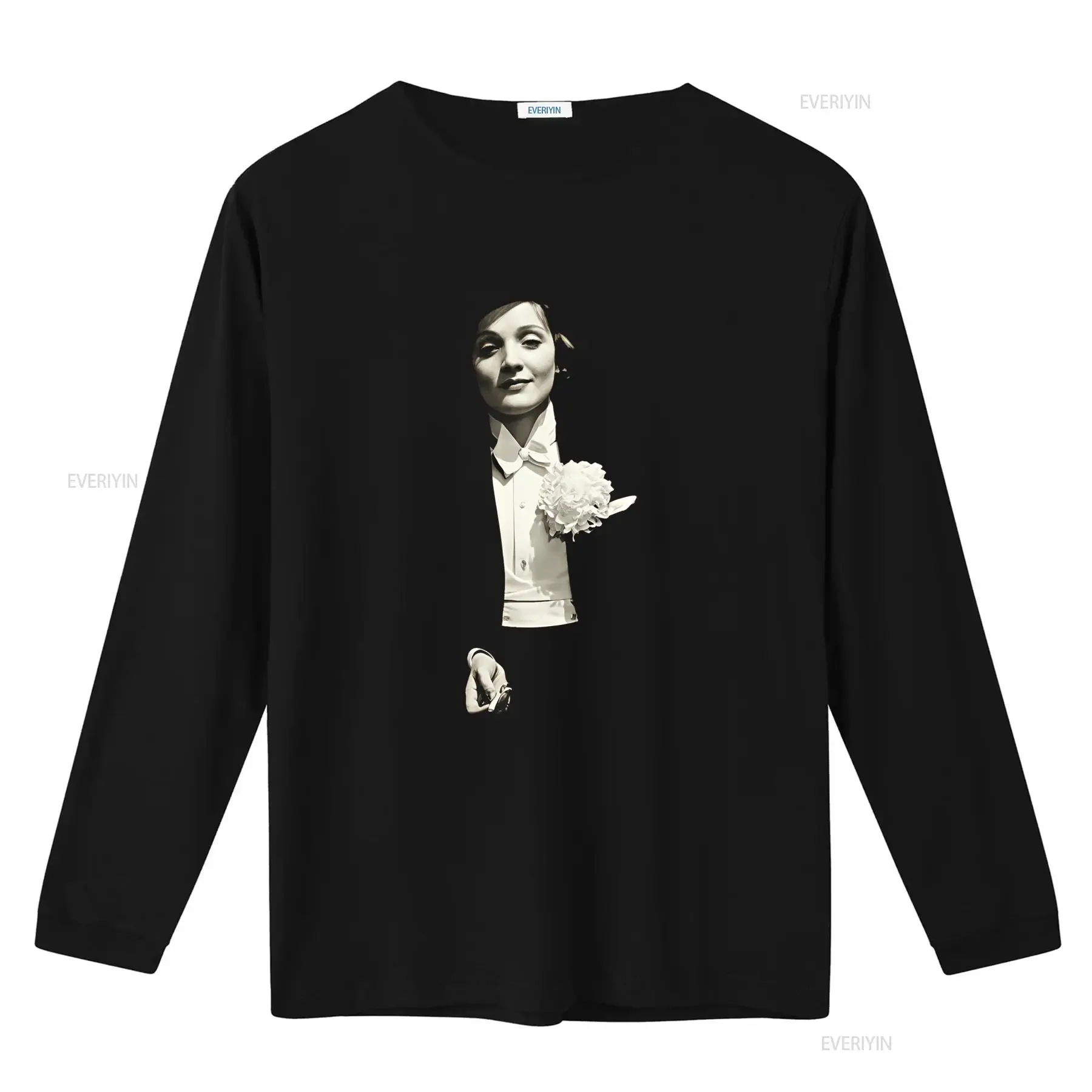 Vintage Marlene Dietrich 1929 Photo by Alfred Eisenstaedt T Shirt vintage Washed Comfortable Breathable Top For Everyday Wear