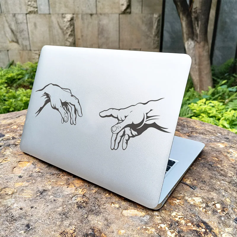 The Creation of Adam Genesis Vinyl Decal Laptop Stickers For Macbook 13 14 Pro Air Retina 15 Inch Mac Cover Skin Notebook Decor