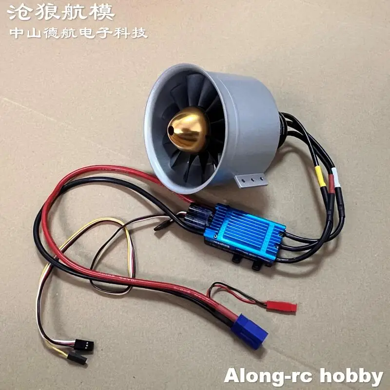 

Freewing 12 Blades 90 Metal EDF 8S 4075KV1350 Inrunner Motor E72215 With120A ESC Power Set 5.5kg Thrust for RC Plane Airplane
