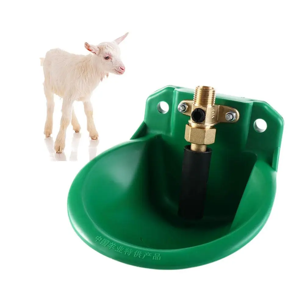

Quality Green Sheep Goat Drinker Bowl Copper Valve Plastic Sheep Water Fountain Automatic Sheep Liquid Drinker Livestock