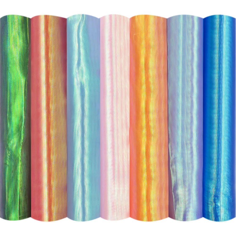 

Ткань голографическая прозрачная шириной 59 дюймов, для кукол, свадебного фона, газовая ткань, блестящий декор для сцены, разноцветная