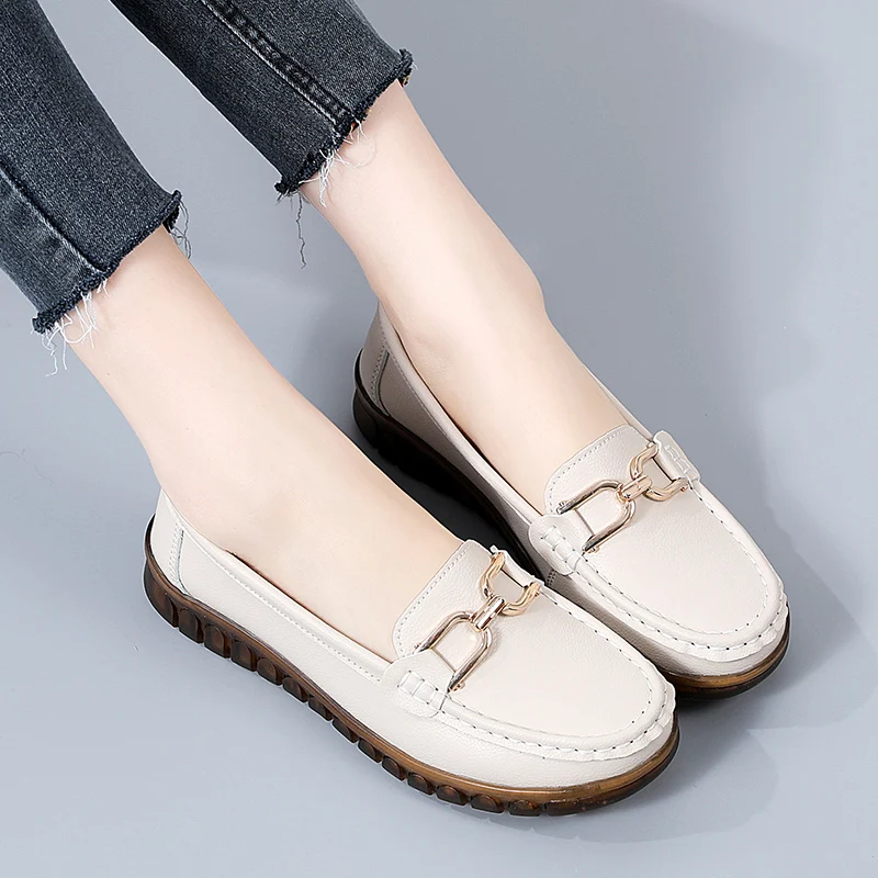 YRZL Women's Shoes Loafers Woman Slip on Classics Flats Women Casual Loafer Female Lightweight Soft Sole Ladies Walking Shoes