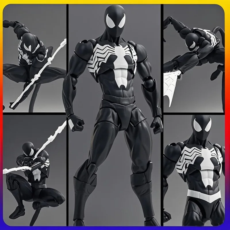 

In Stock！！！ Messtoys Black Neighbor Symbiotic Spider Man Suit Joint Mobile Handheld Model Children'S Toy Boyfriend Gift