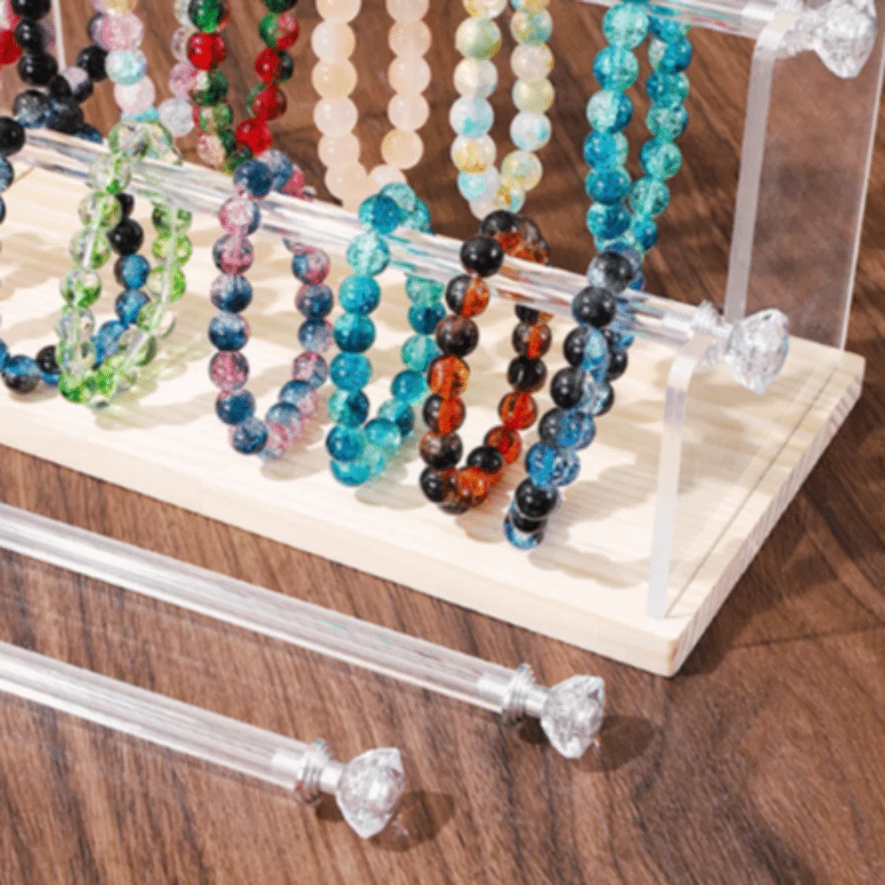 

Многофункциональная разборная подставка для украшений на 2/3/4/5 ярусов, акриловый органайзер для ювелирных изделий, экономит место, прочный.