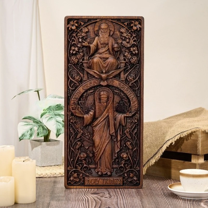 Trinity Solid Wood Carved Vint - Vintage Home Textiles recension och pris