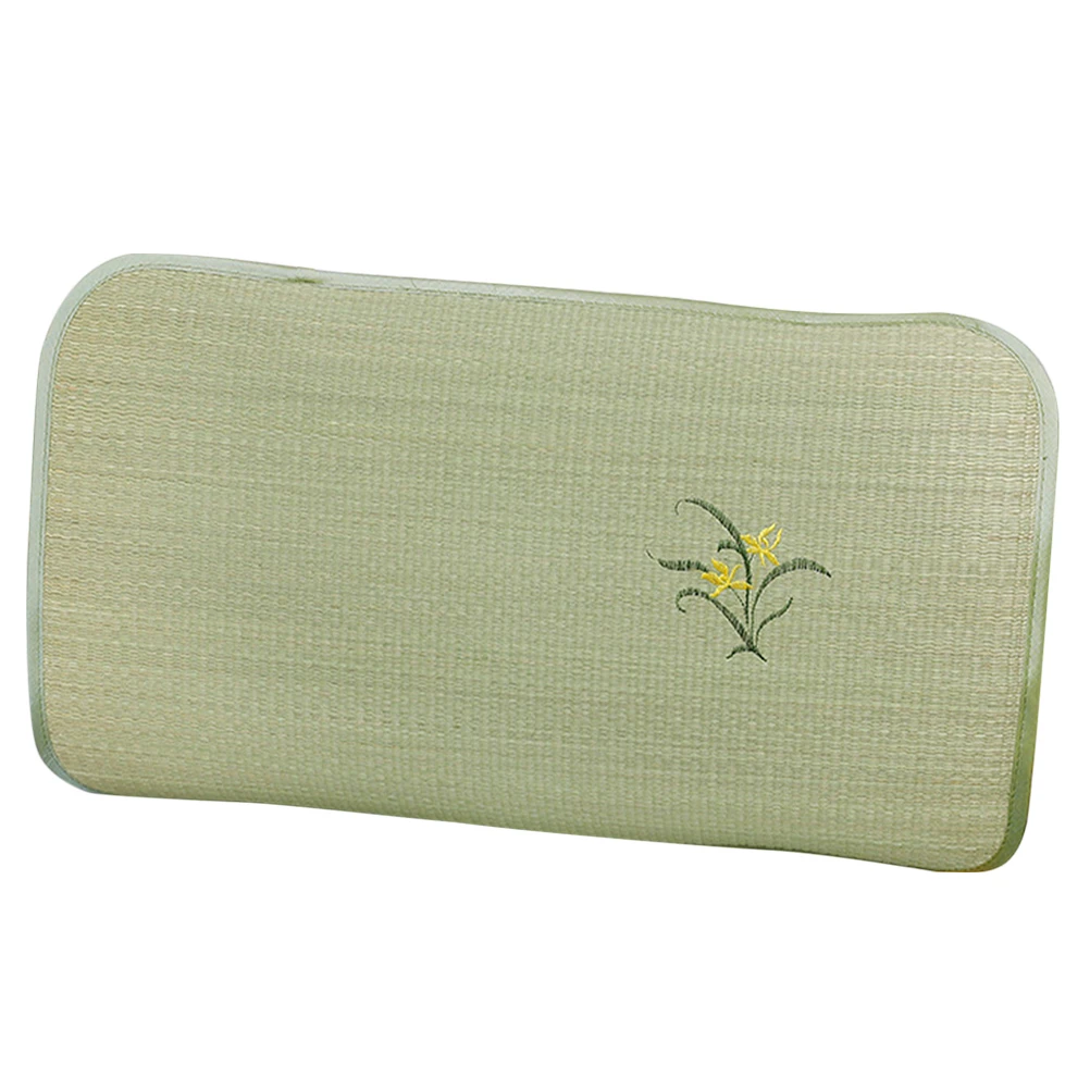 

Summer Decorative Pillowcase Cushion Cover Natural Straw Mat Non-Deforming Comfortable Simple Style Pillow Cover For Bedroom