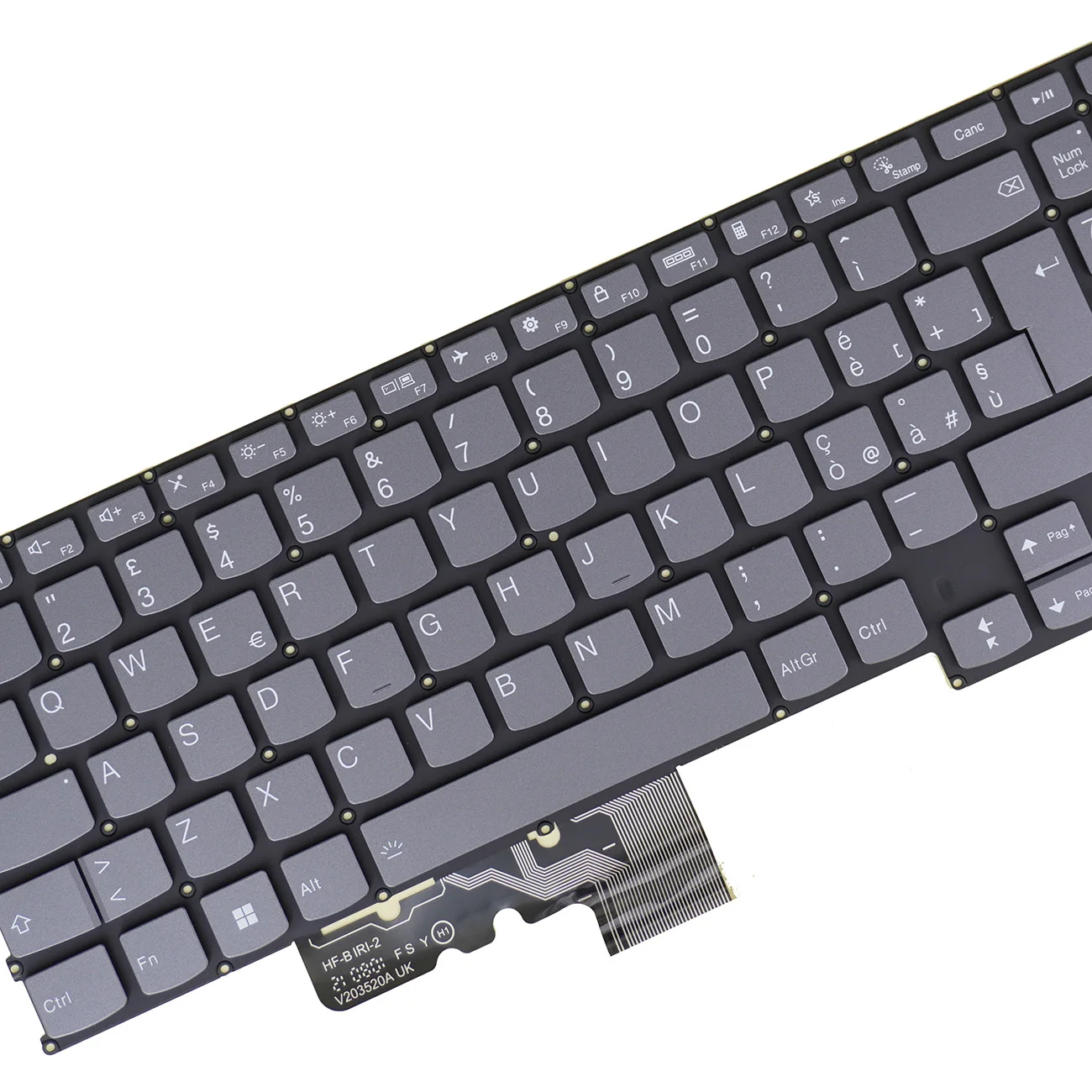 Backlit Laptop Keyboard for Lenovo Ideapad 5 Pro-16ACH6 / 5 Pro 16IHU6 82L9 82L5, 5 Pro-16ARH7 / 5 Pro-16IAH7 82SN 82SK, Italian
