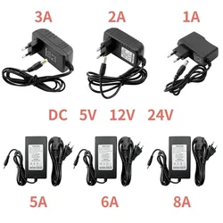 DC 5V 12V 24V Switching Power Supply 1A 2A 3A 5A 6A 8A Source 220V To 5V 12V 24V Adapter Power 220V To 12 Volt Universal Charger