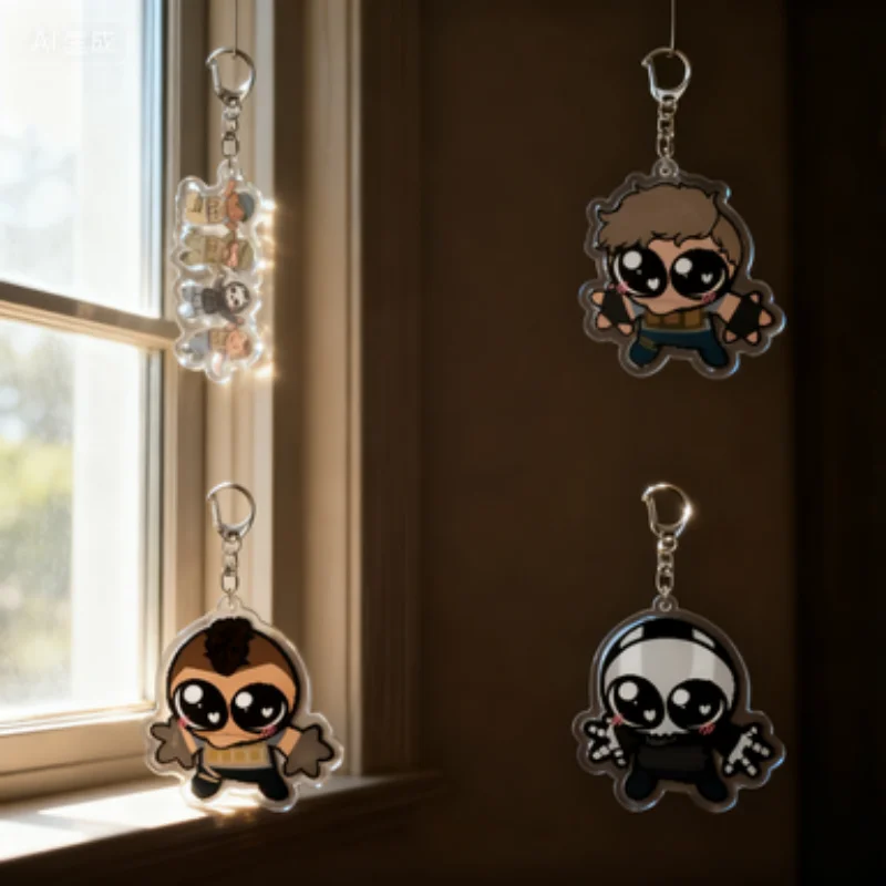 

Game Dandy's World for Accessories HD Acrylic key chains Connie Artro Sprout Bag charm Dandy Vee Shelly Pebble Fans Gifts 6cm