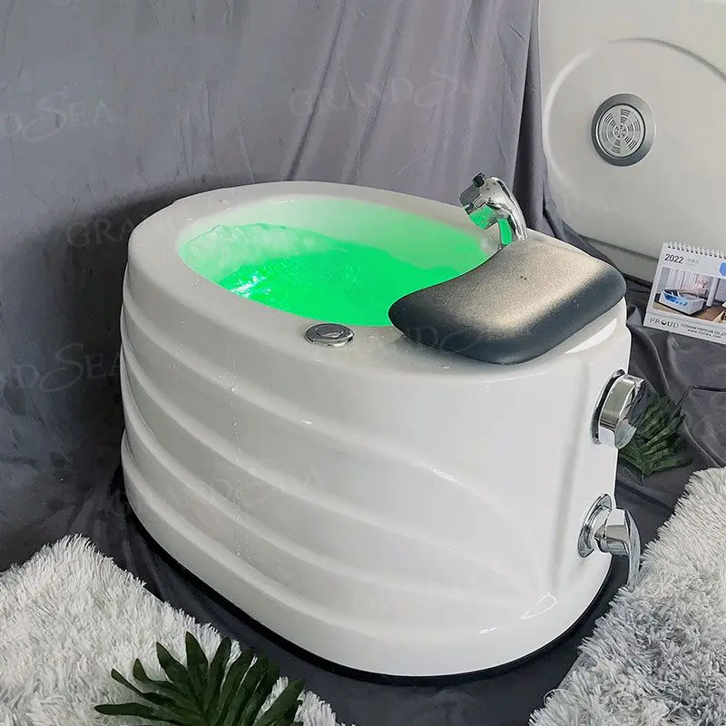 

Manufacturer Foot Spa Basin Pedicure Small Spa Acrylic Foot Basin Bathtub Solid Surface Bathtub