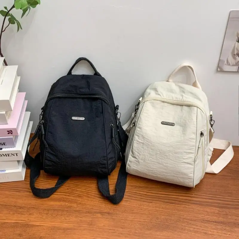 Korean Fashion Large Capacity Backpack Daily Commuting Shoulder Lightweight Bag Casual Handheld Women's Backpack
