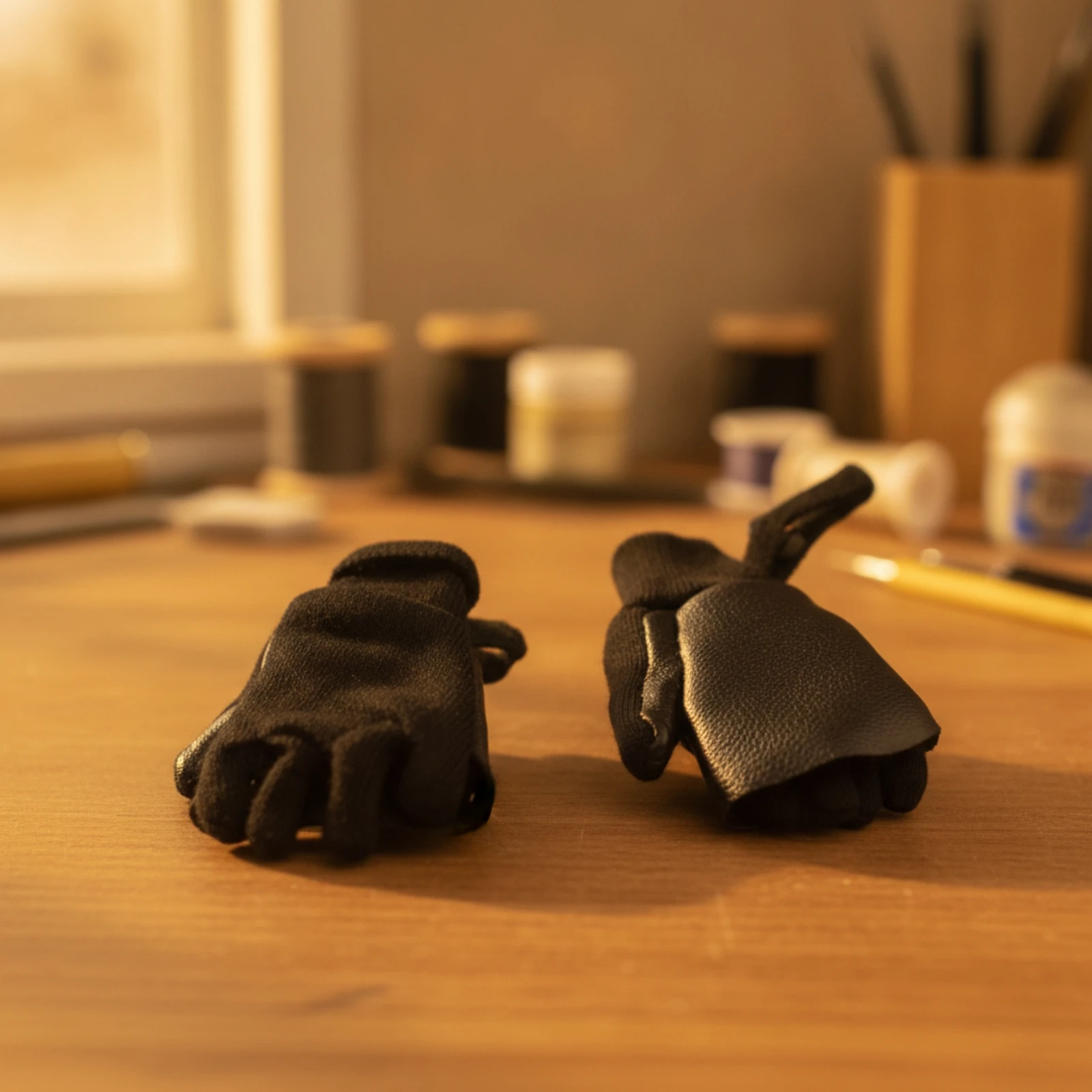 Gants miniatures à l'échelle 1:6, accessoires pour les mains en tissu, durables et élégants pour les collectionneurs, les dioramas