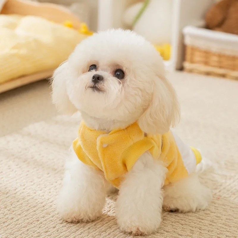 Pet Halloween Clothes Winter Dog Cartoon Cotton Coat Love Tiger Two Legs Fleece Cat Pet Warm Clothes XS-XL