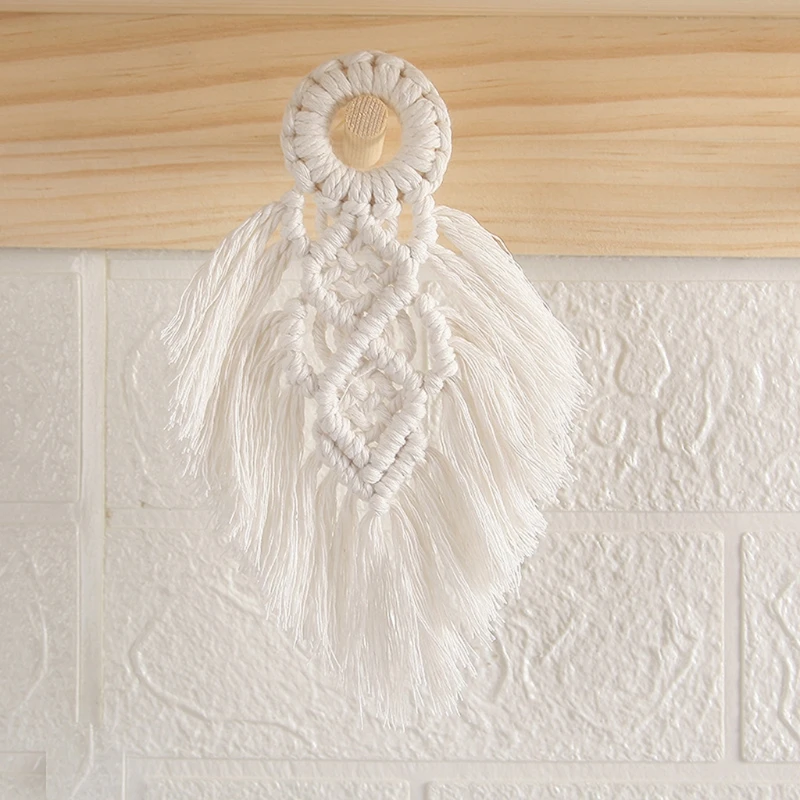 Rope Wall Hanging Door Handle Swing Rope Macrame Wall Hanging for Nursery Baby Wall Hanging Home Decor