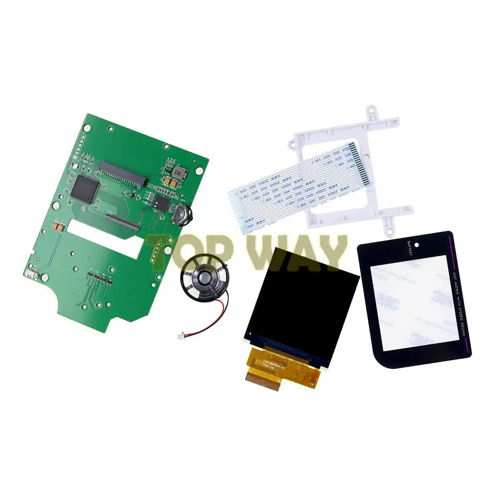 1set 2.6 Inch IPS Backlight Backlit LCD Kit For GameBoy DMG GB V3.0 DMG Console LCD Screen With Glass Lens Replacement