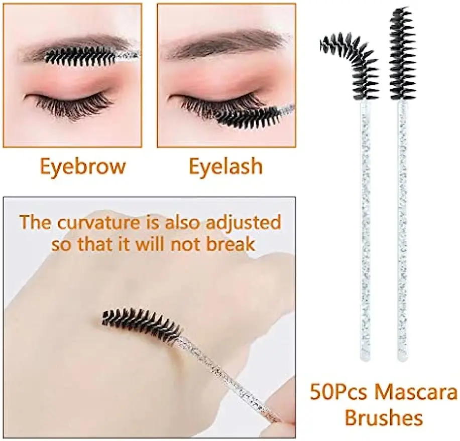 Lash Fan Eyelash Extension Supplies with USB Mini Portable Eyelash Dryer Shampoo Brush Mascara Brushes Plastic Wash Bottle