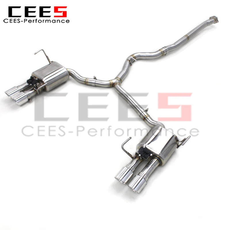 CEES Catback Exhaust Pipes System for Subaru WRX 2.4T 2017-2024 Valvetronic Muffler Exhaust Escape 70mm Pipe