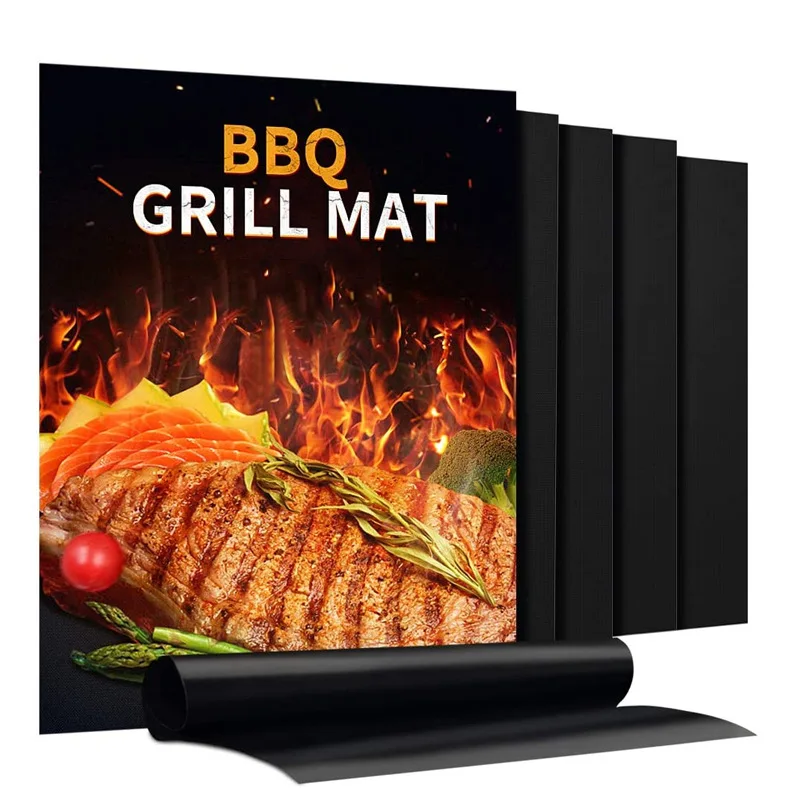 Multifunctional Mat Outdoor Non-stick High Temperature Resistant Barbecue Mat Oven Mat Fiberglass Barbecue Mat