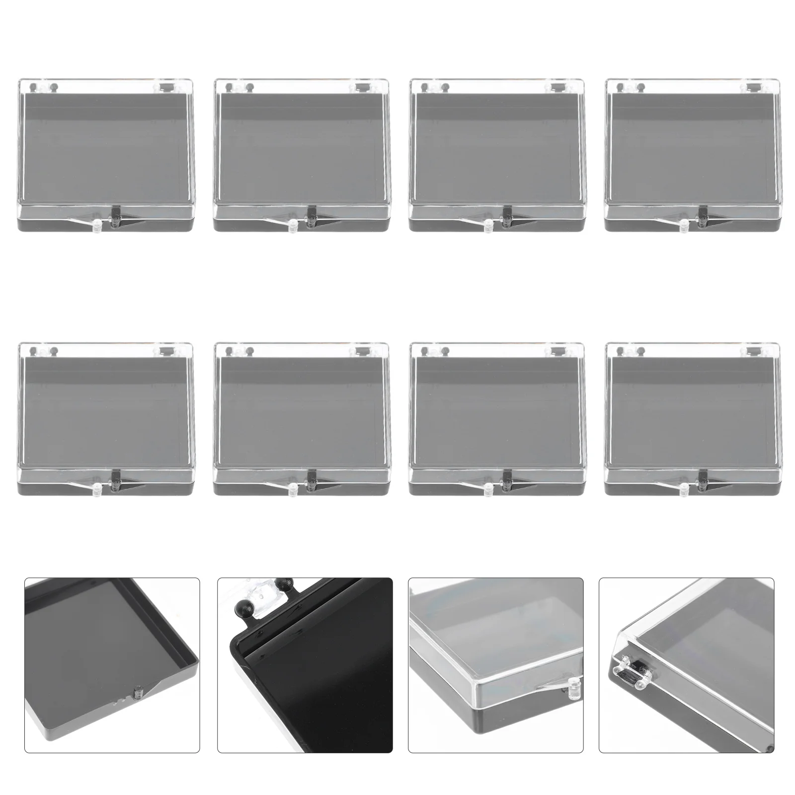 

Transparent Nail Tool Box False Nail Organizer Manicure Storage Case Display Tray Container Acrylic Holder Plastic Accessories