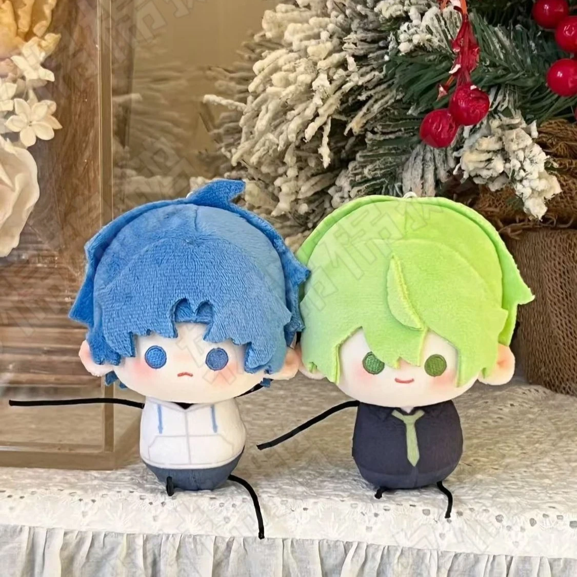 

BERYL AND SAPPHIRE10CM Anime Kawaii Cosplay Stick Man Print Body Mini Plush Stuffed Plushie Pendant Cute Doll Toys