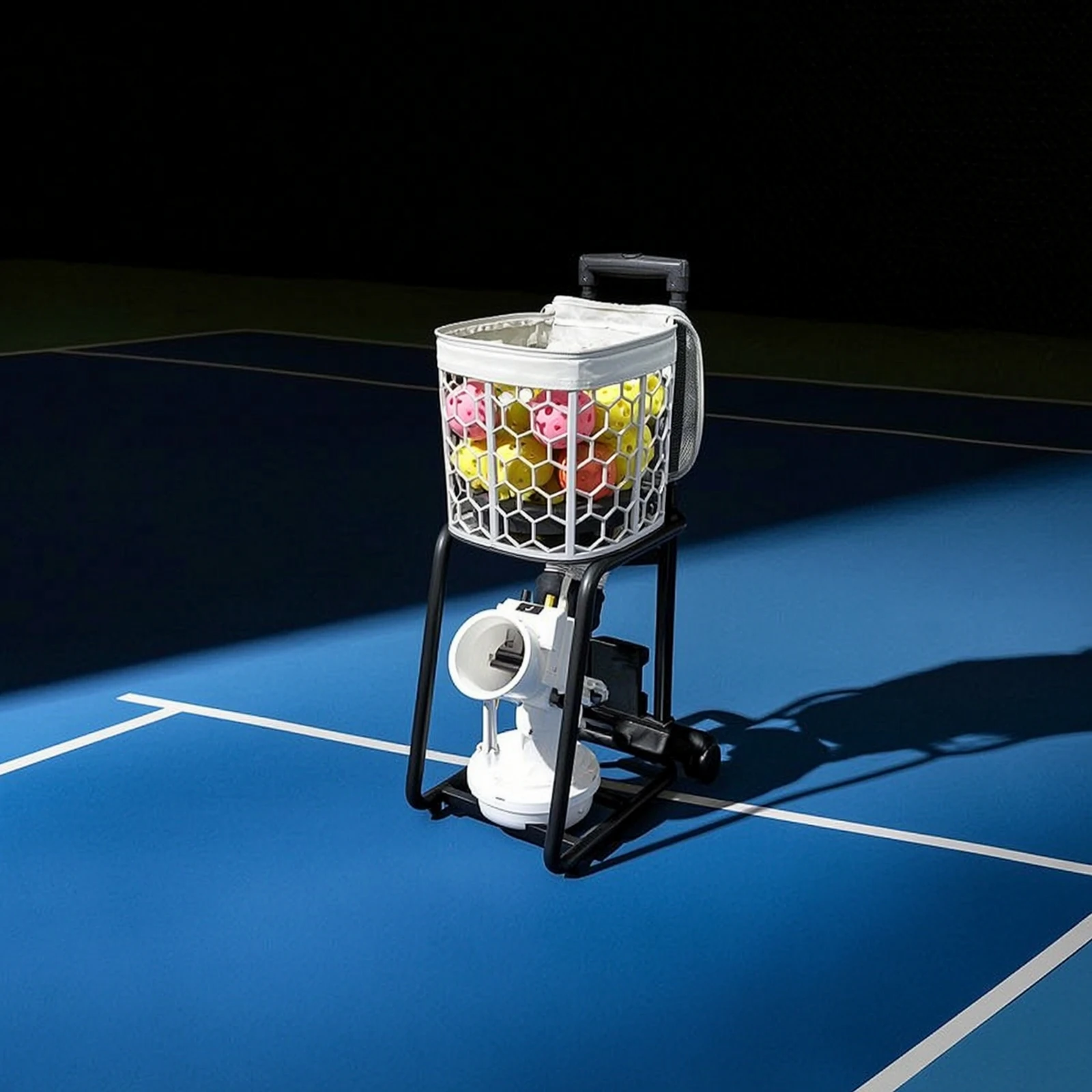 Pickleball Machine with Wireless Controller Control Long-Lasting Pickleball Machine Ball Thrower Rechargeable Training Equipment