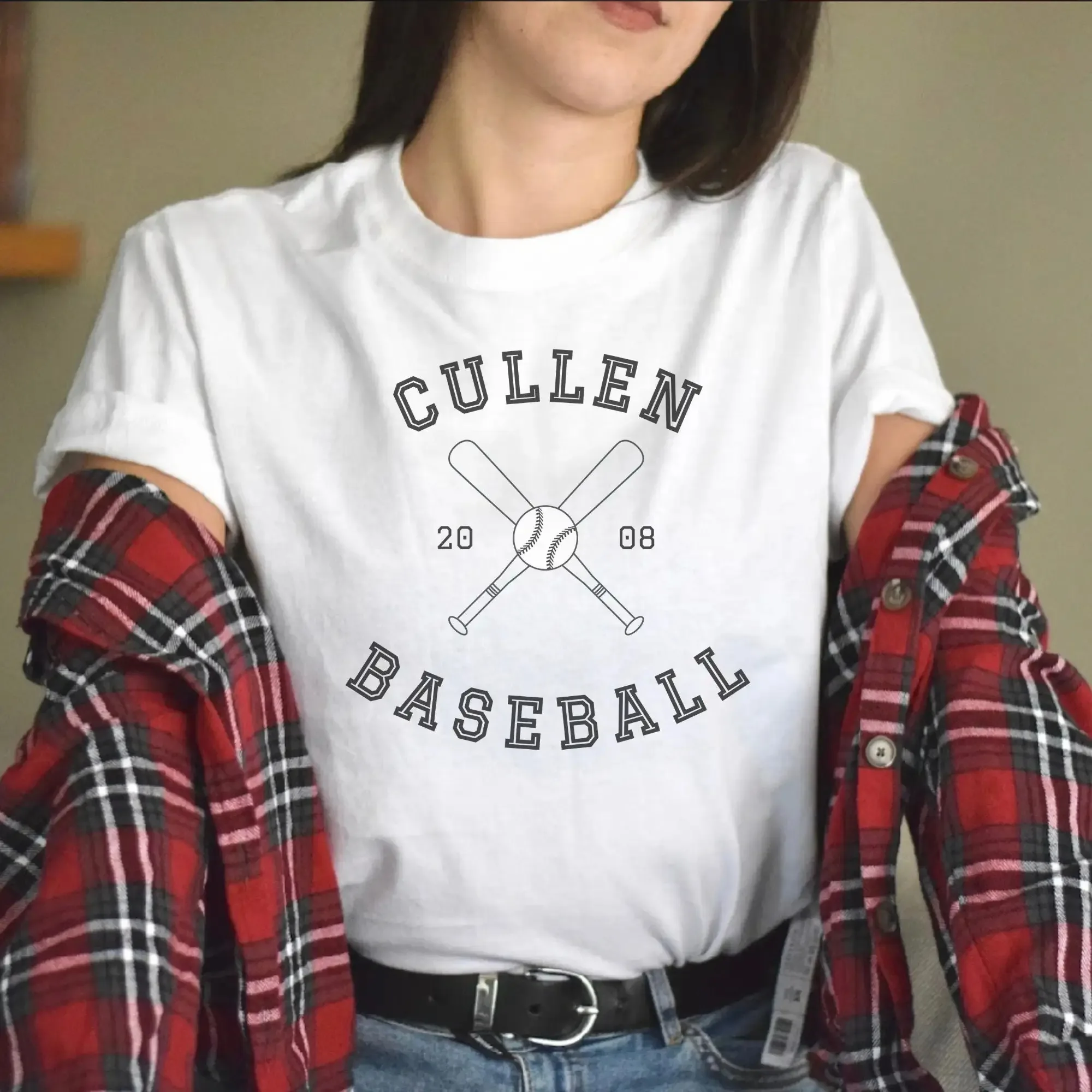 Twilight Saga Tee Shirt Edward Cullen Baseball Team T