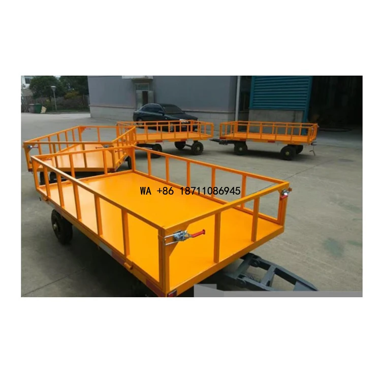 Electric Drive Mini Flatbed Truck Four-wheel Portable Platform Cart Transport Hand Truck Trolly