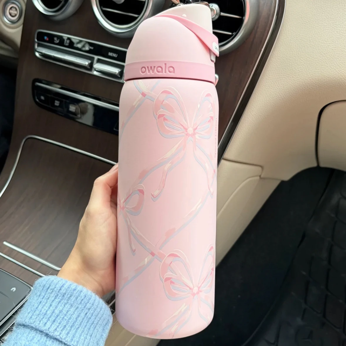 

Бутылка для воды Owala из нержавеющей стали с изоляцией, для активного отдыха, с соломинкой, для прямого питья, большой емкости, для спорта на открытом воздухе