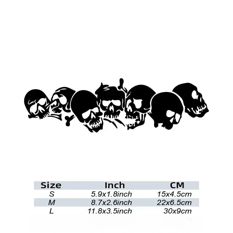 Skull Skeleton Car Sticker Fashion Waterproof Vinyl Decal Car Styling Decoration Accessories