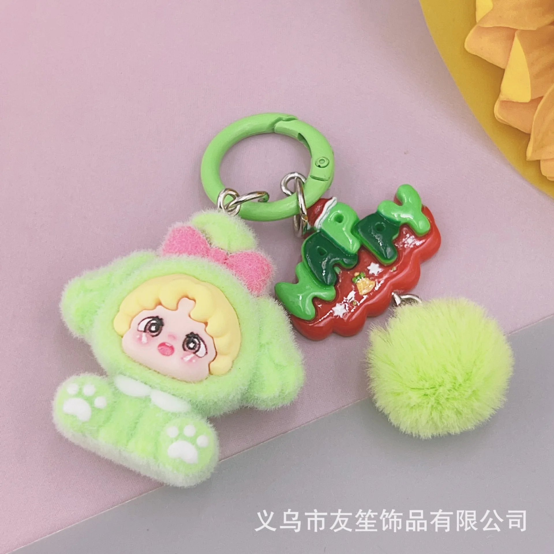 1PCSNewly released small bear three-dimensional keychain, Christmas atmosphere pendant, accessory figurine keychain