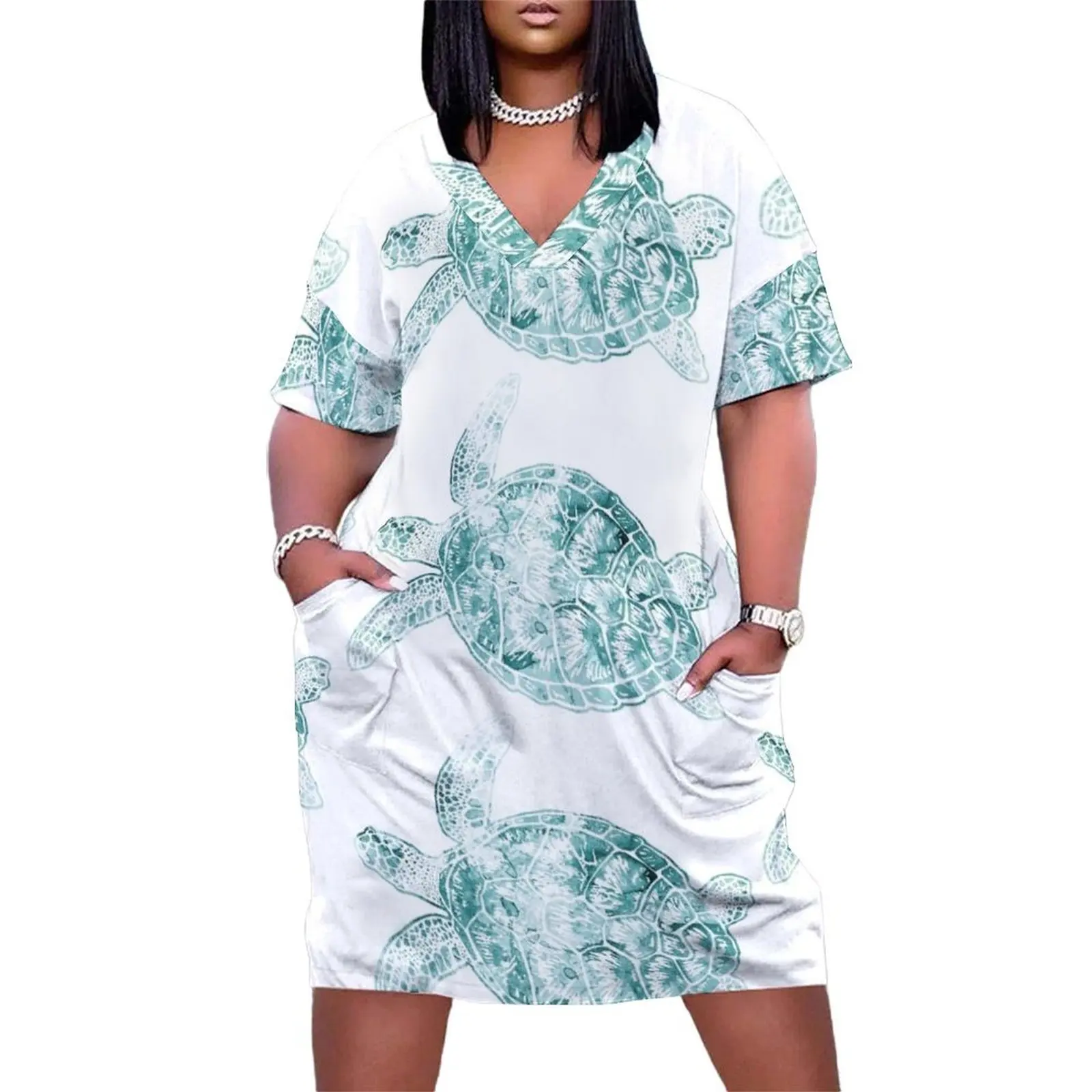 

Turtle Loose Pocket Dress Summer skirt Summer dresses for women summer dress womens 2025 luxury evening dresses 2025