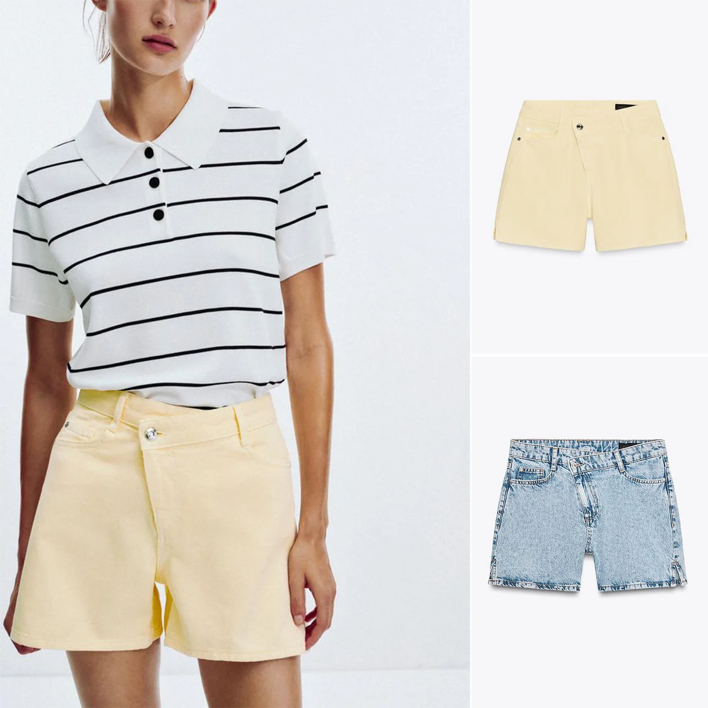 

Модный асимметричный дизайн, джинсовая ткань трапециевидной формы с высокой талией, повседневное Новое поступление, женские прямые джинсы, высокая эластичность